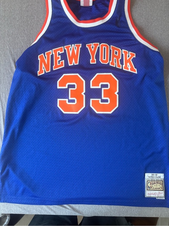 Mitchell & Ness Other - Mitchell & Ness Blue Orange New York #33 Hardwood Classics Jersey